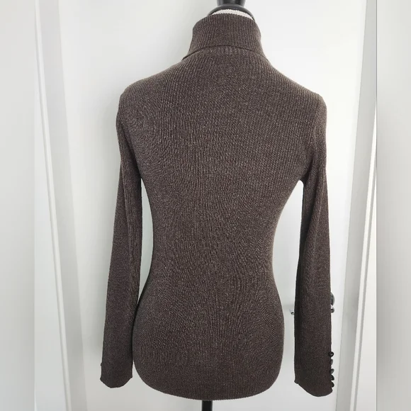 Retro Rollneck Rib Sweater Top - Picture 7 of 10